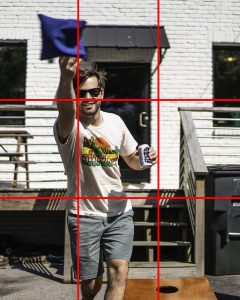 lines on a photo showing the rule of thirds for photography