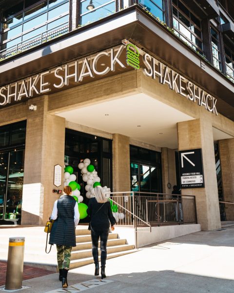 Image of Shake Shack storefront at Fifth + Broadway.